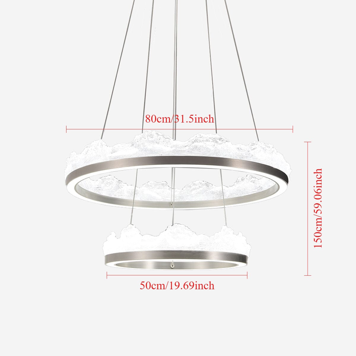 Lightsin High - End Nordic Aluminum Pendant Light with Dimmable Function - House Comfort
