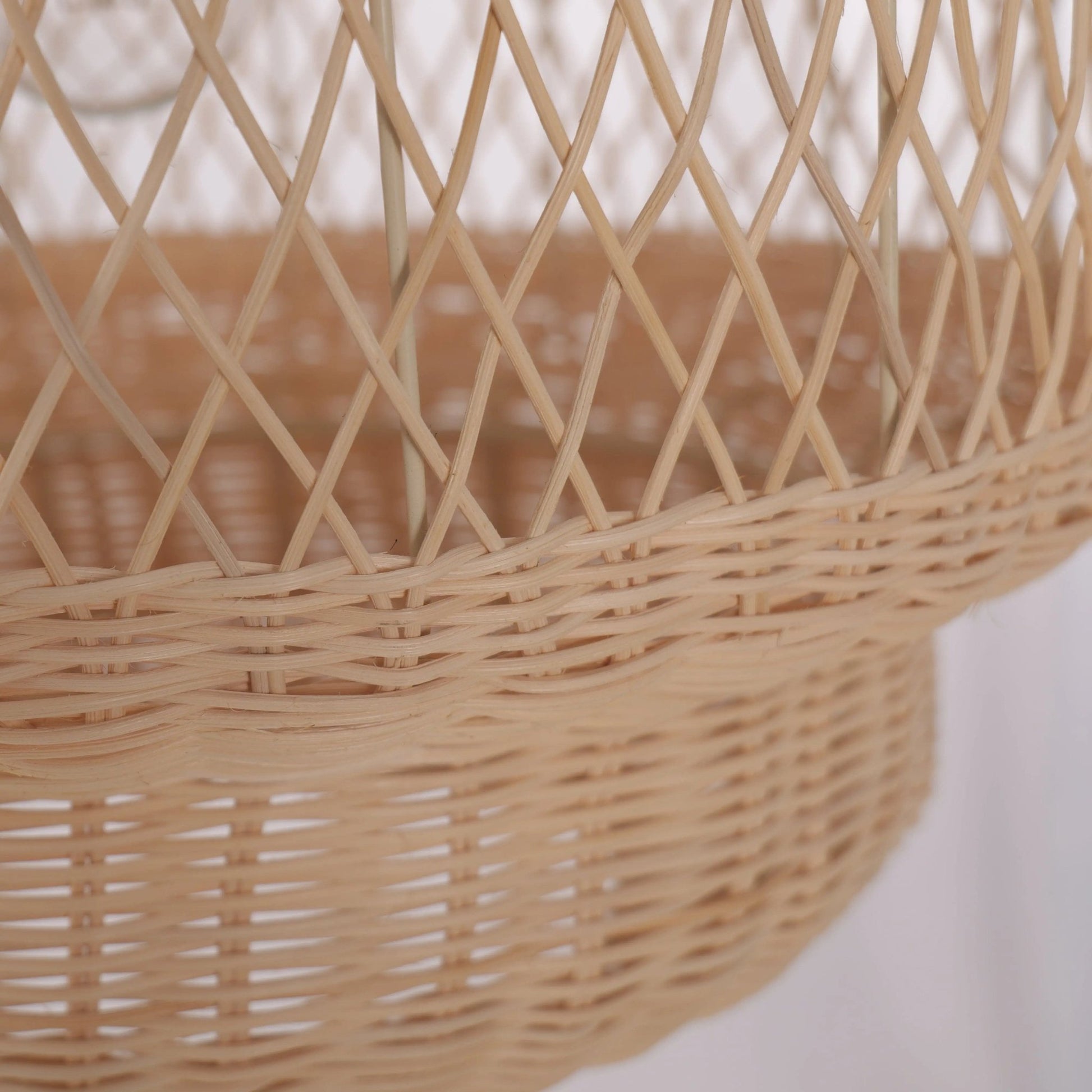 Lightsin Hollow Weave Rattan Pendant Light for Living Room, Dining Room & Bedroom - House Comfort