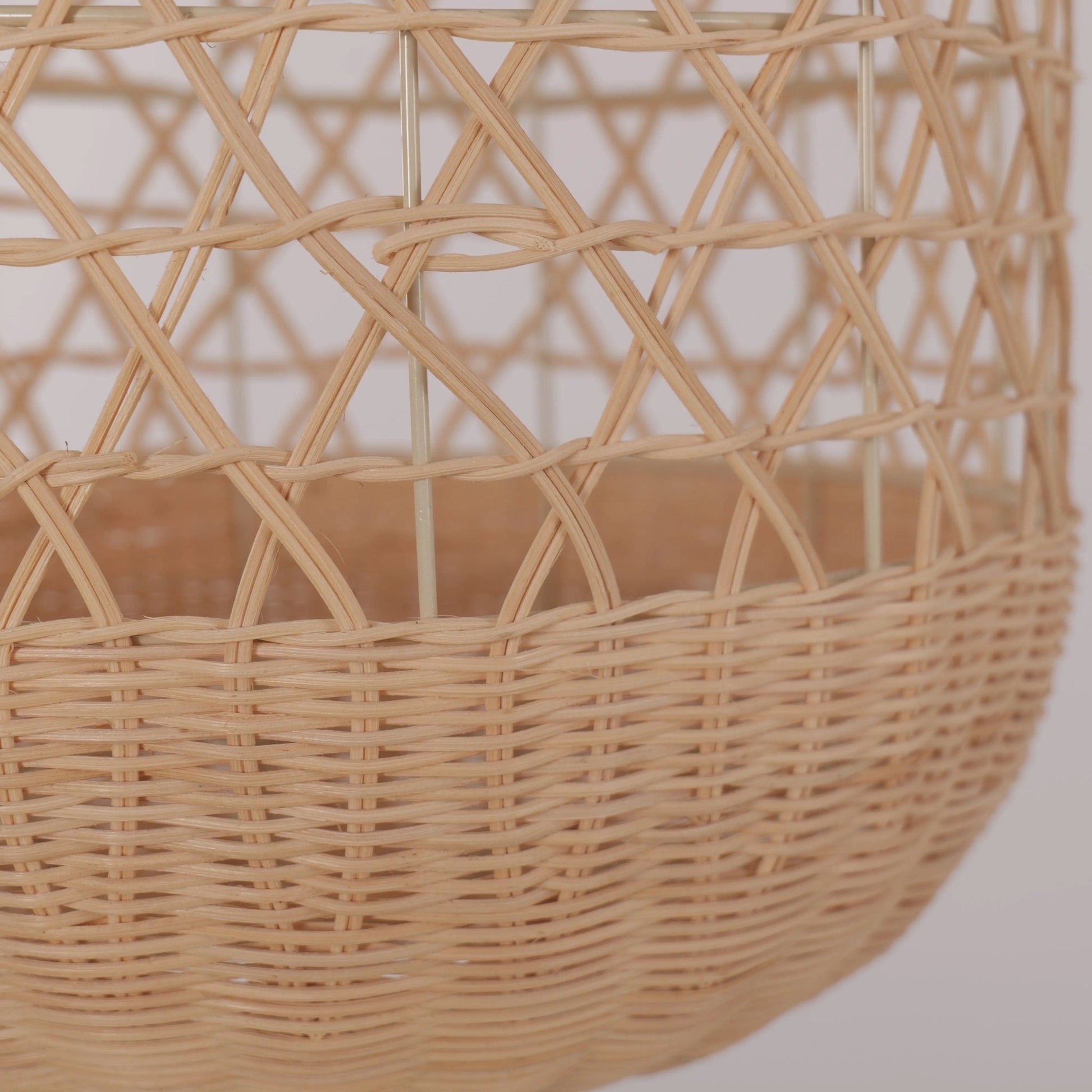 Lightsin Japanese Capsule - Shaped Rattan Pendant Light - House Comfort