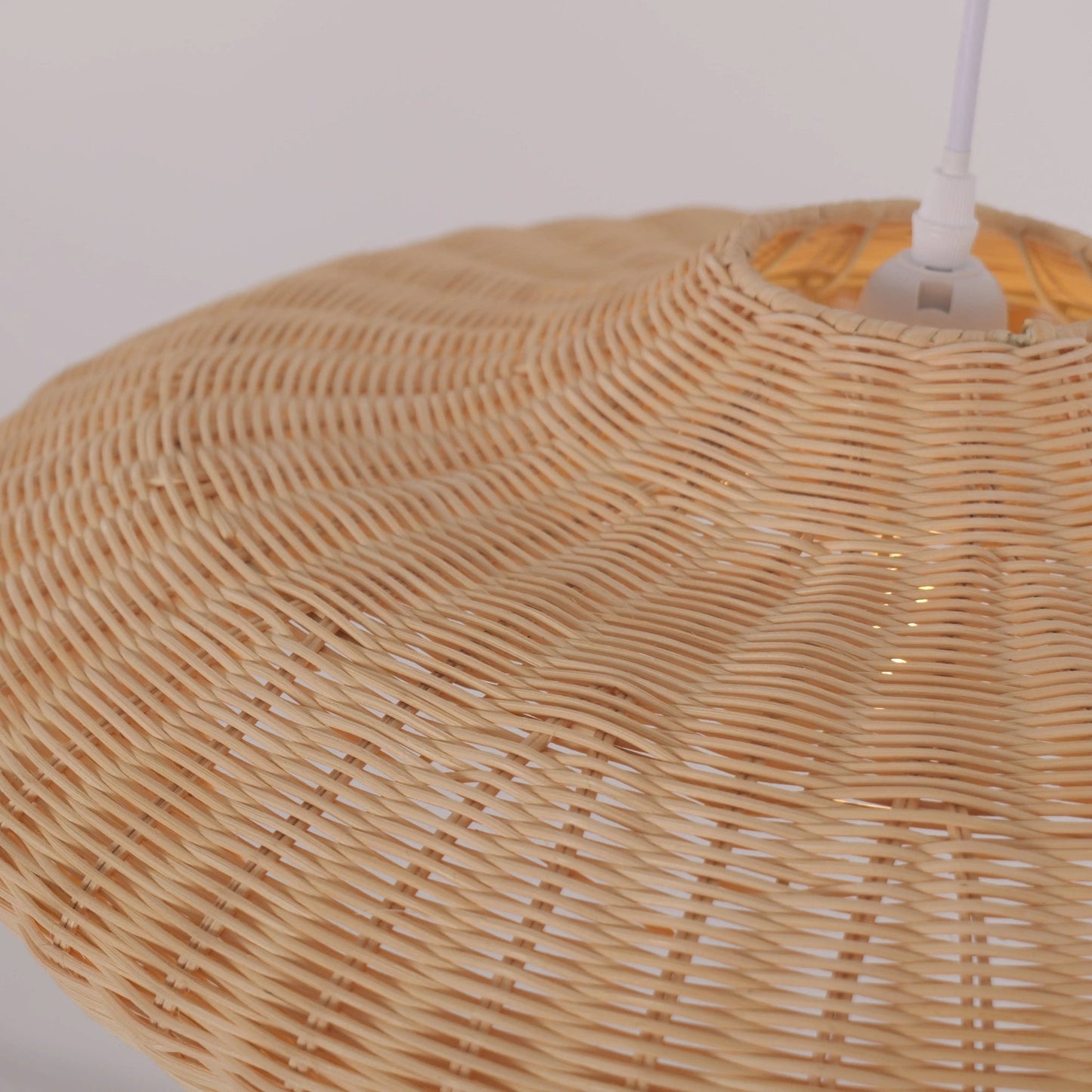 Lightsin Japanese Shell - Inspired Rattan Pendant Light Natural Serenity - House Comfort