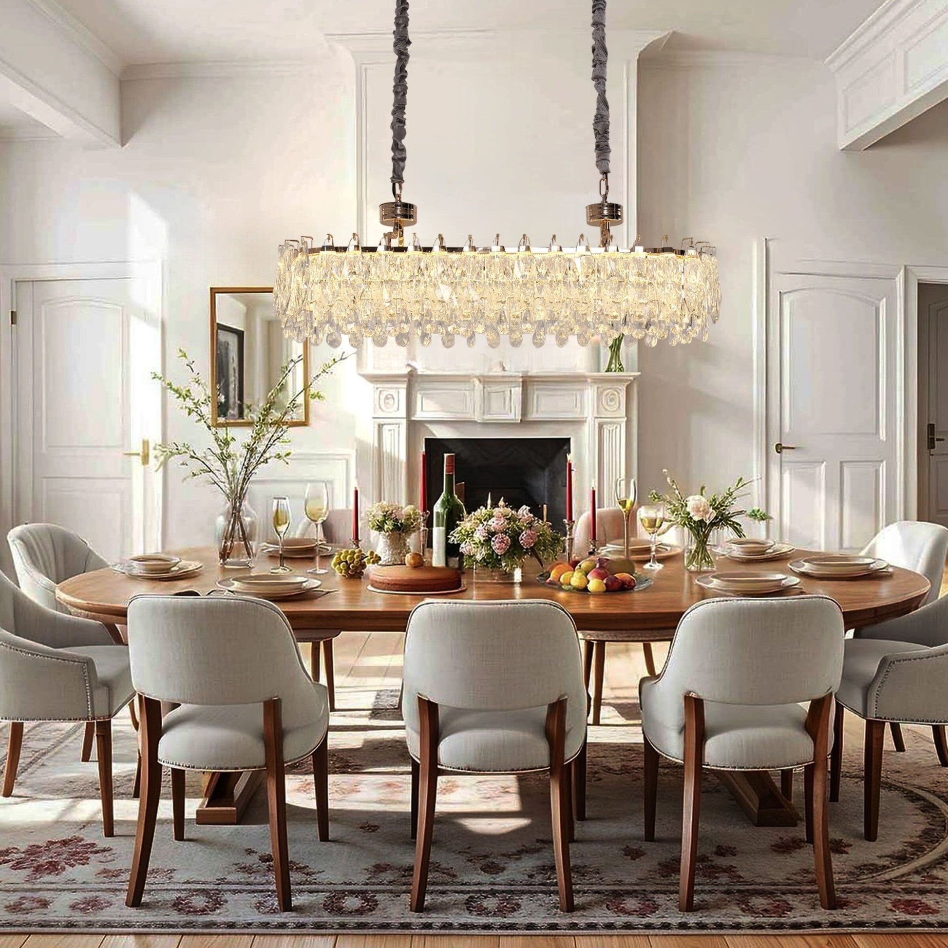 Lightsin Kitchen Island Lighting Modern Luxury Crystal Dimmable Pendant Light - House Comfort