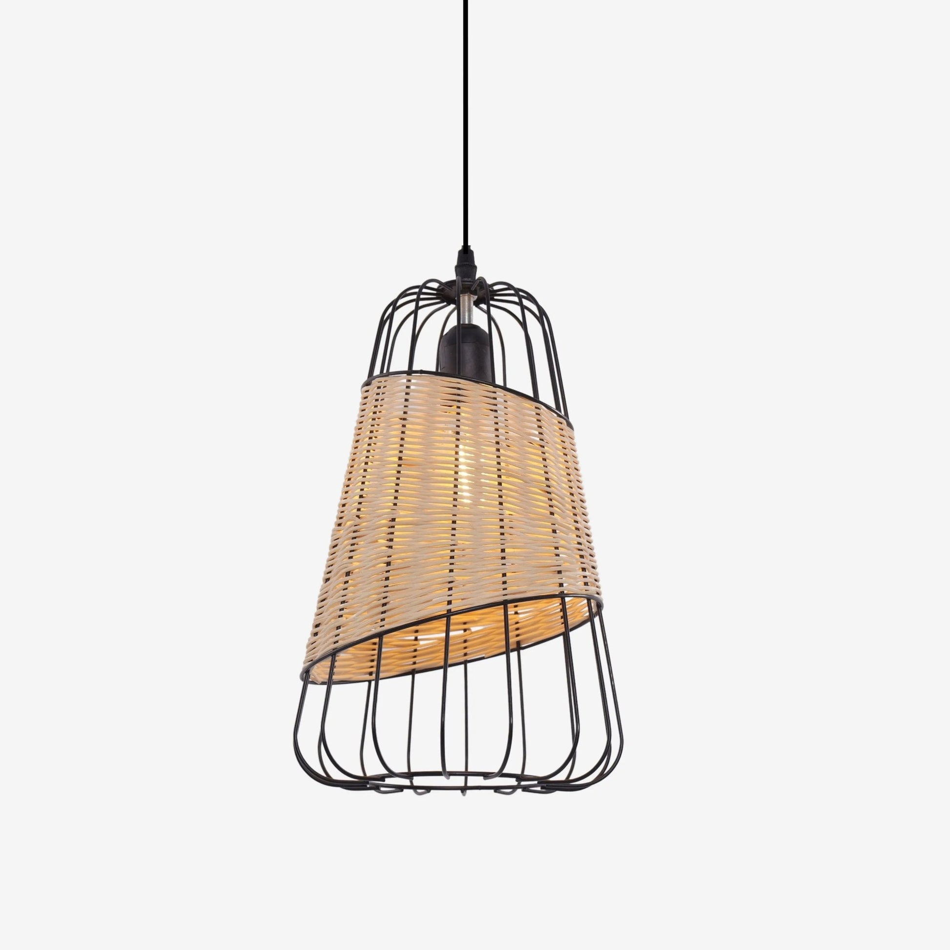 Lightsin Lantern - Inspired Rattan Ceiling Light for Cozy Natural Elegance - House Comfort