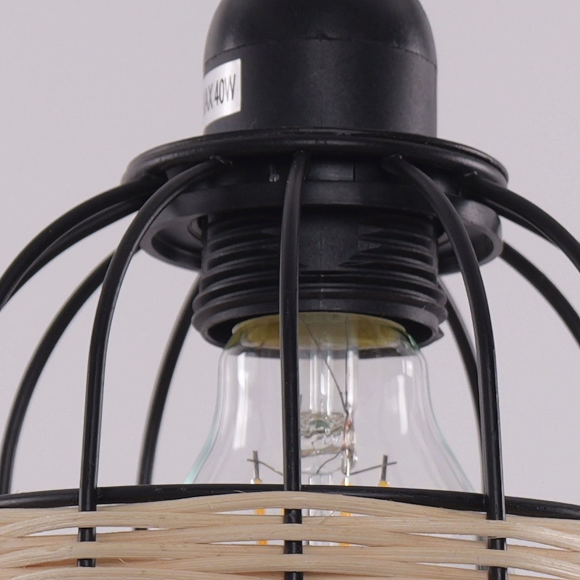 Lightsin Lantern - Inspired Rattan Ceiling Light for Cozy Natural Elegance - House Comfort