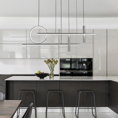 Lightsin LED Modern Linear Geometric Metal Pendant Light - House Comfort