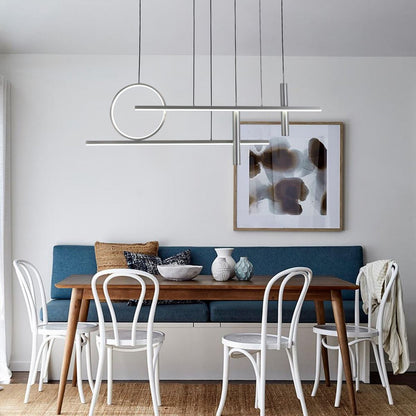 Lightsin LED Modern Linear Geometric Metal Pendant Light - House Comfort