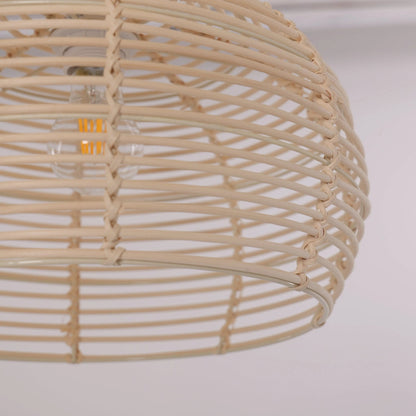Lightsin Lightweight Open Weave Rattan Ceiling Light - House Comfort