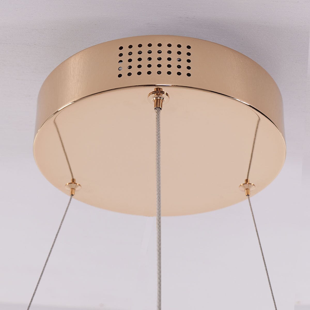 Lightsin Luxurious Gold Crystal LED Halo Pendant Light - House Comfort