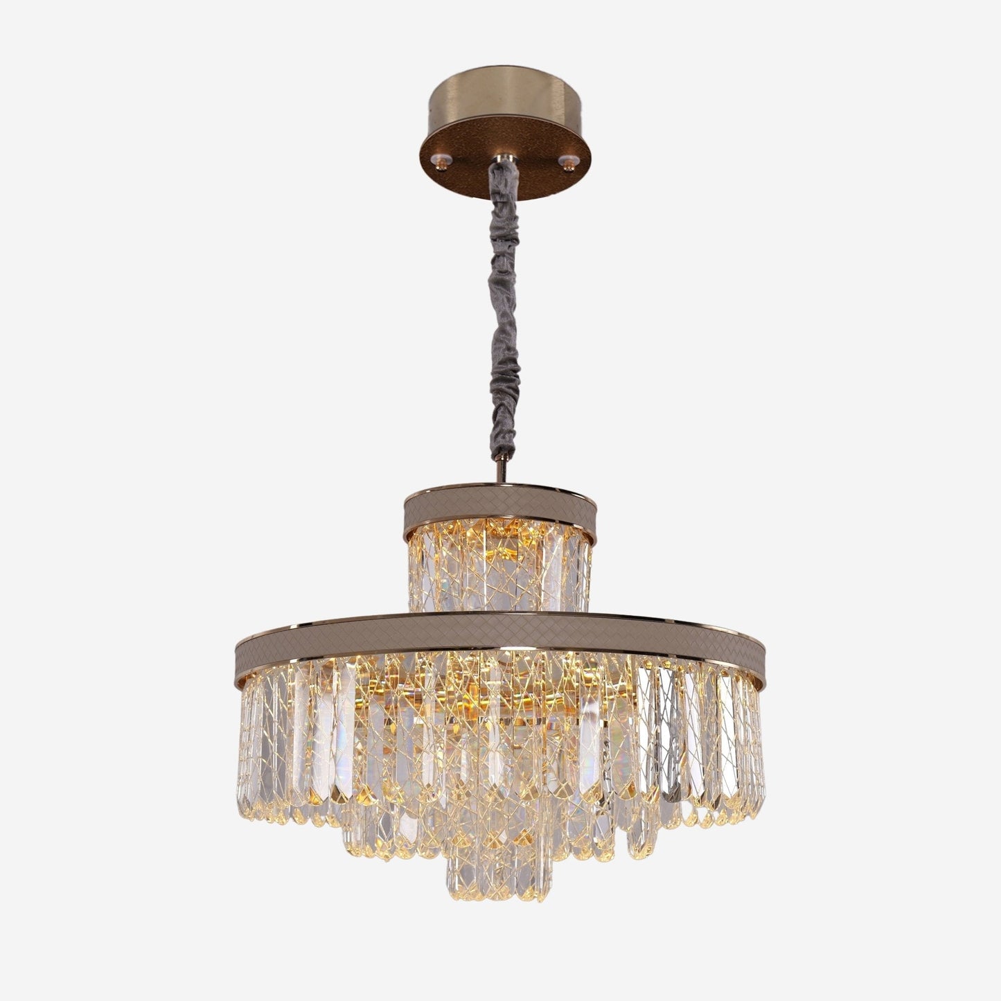 Lightsin Luxury Hanging Lights for Living Room with Golden Crystal Radiance - House Comfort