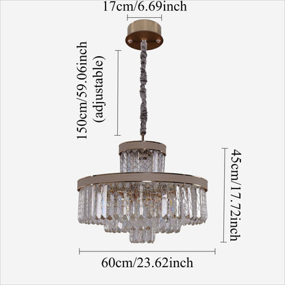 Lightsin Luxury Hanging Lights for Living Room with Golden Crystal Radiance - House Comfort