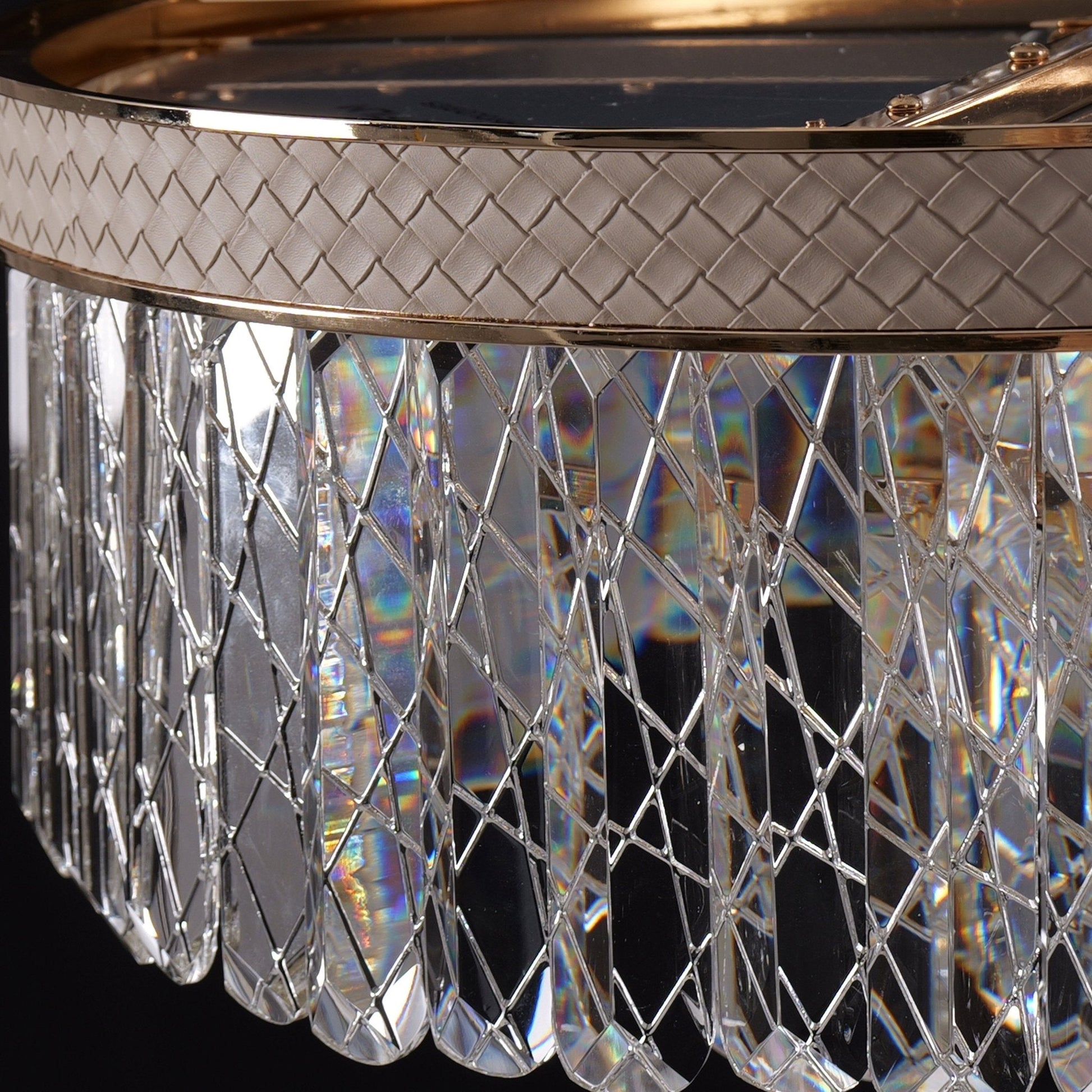 Lightsin Luxury Hanging Lights for Living Room with Golden Crystal Radiance - House Comfort