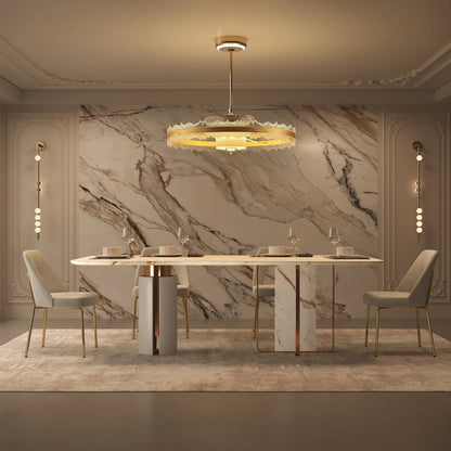 Lightsin Metal Minimalist Acrylic Fan Light with Adjustable Colour Temperature - House Comfort