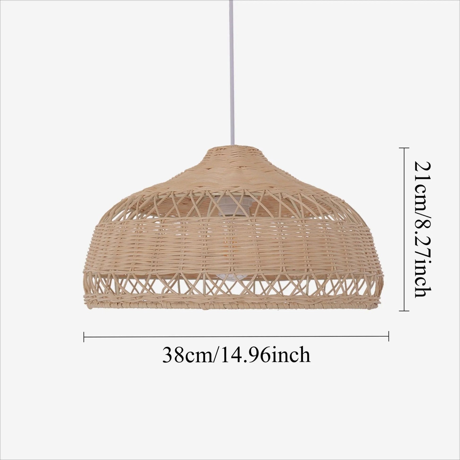 Lightsin Minimalist Bamboo Cone Ceiling Light - House Comfort