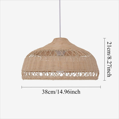 Lightsin Minimalist Bamboo Cone Ceiling Light - House Comfort