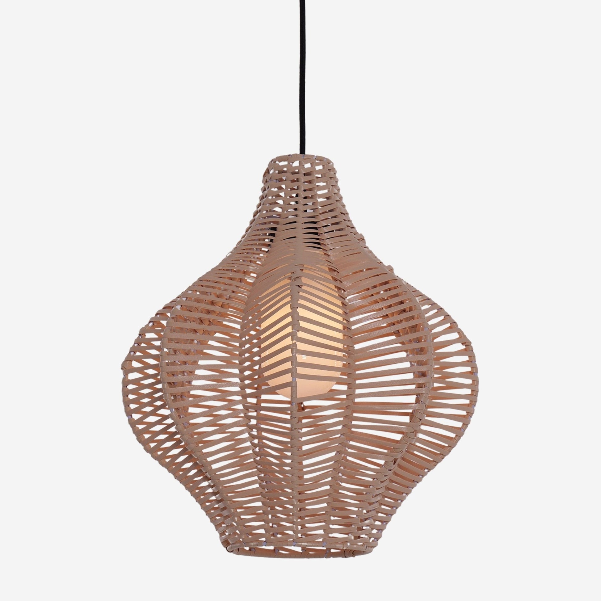 Lightsin Minimalist Handmade Wooden Rattan Pendant Light - House Comfort