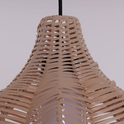 Lightsin Minimalist Handmade Wooden Rattan Pendant Light - House Comfort