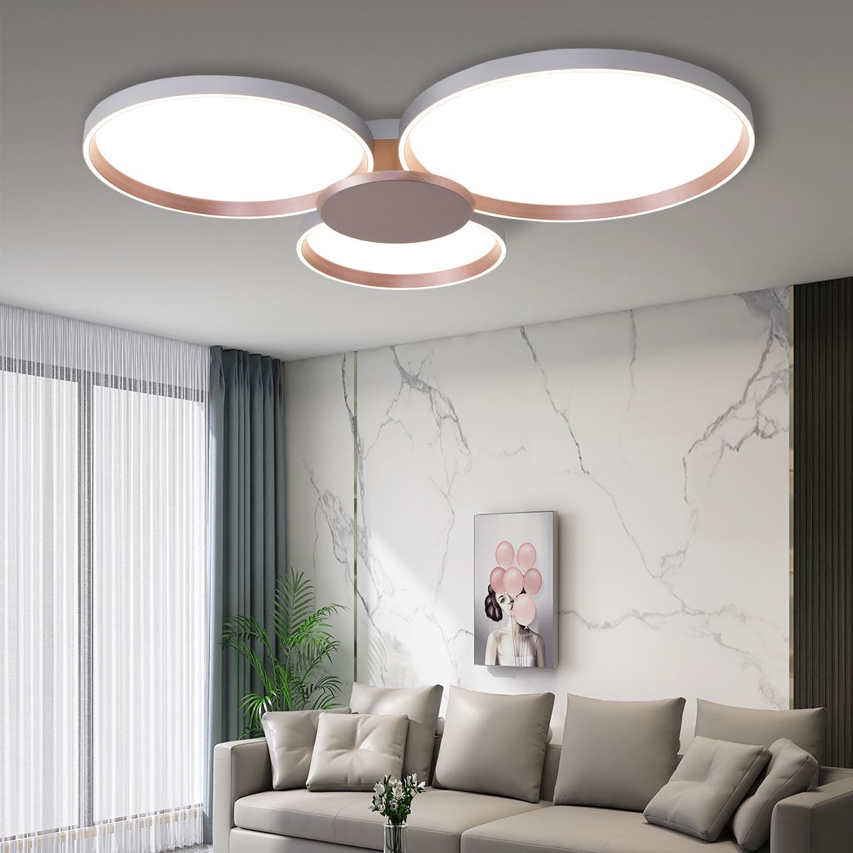 Lightsin Minimalist LED Ceiling Light for Living Room and Bedroom - House Comfort