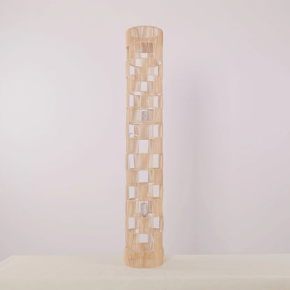 Lightsin Minimalist Square Hollow Rattan Floor Lamp - House Comfort