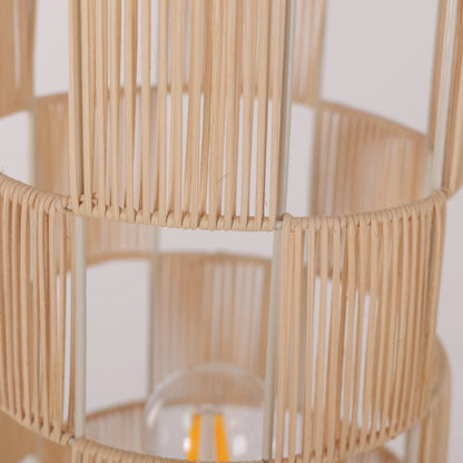 Lightsin Minimalist Square Hollow Rattan Floor Lamp - House Comfort