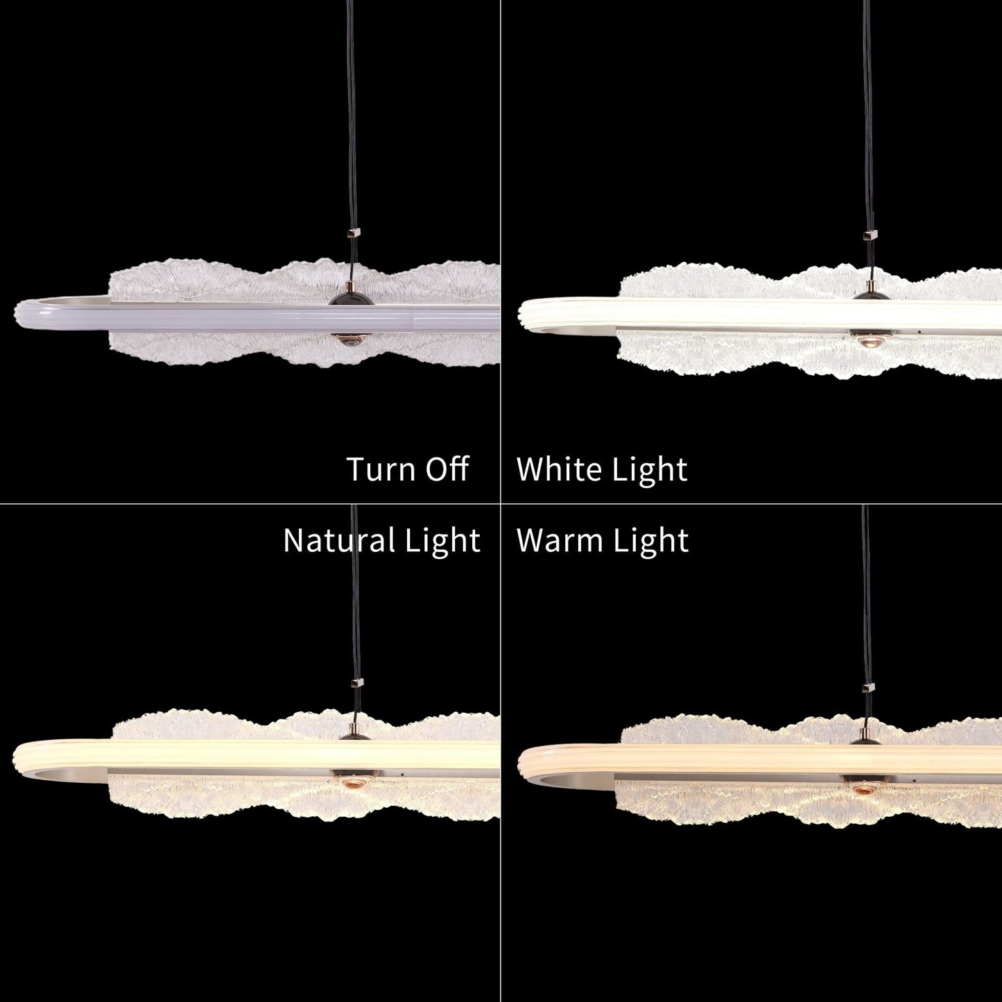 Lightsin Modern Aluminum and Acrylic Pendant Light for Dining Room Ceiling - House Comfort