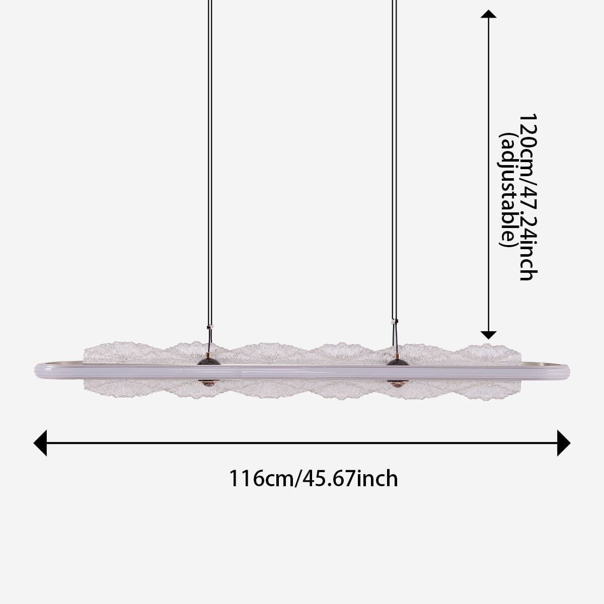 Lightsin Modern Aluminum and Acrylic Pendant Light for Dining Room Ceiling - House Comfort