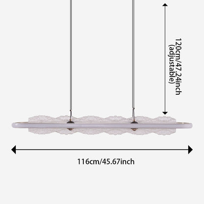 Lightsin Modern Aluminum and Acrylic Pendant Light for Dining Room Ceiling - House Comfort