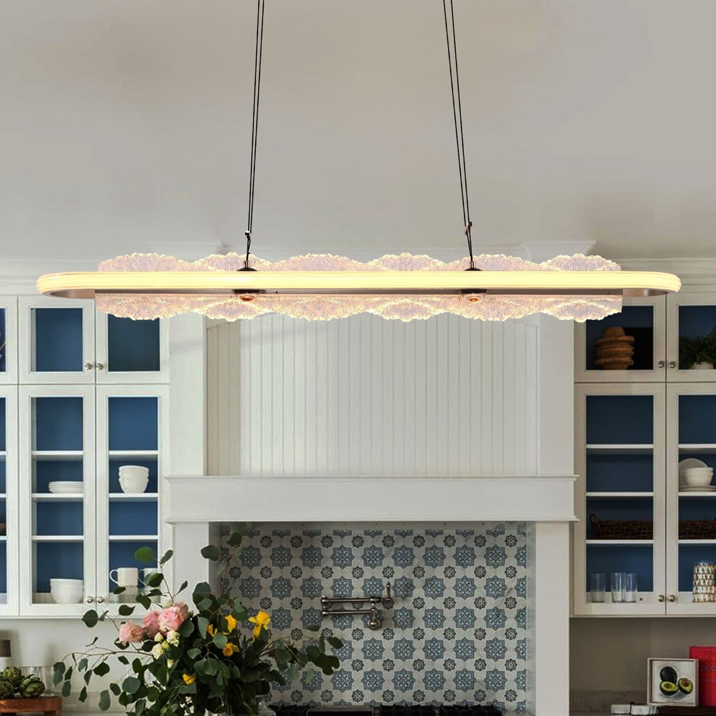 Lightsin Modern Aluminum and Acrylic Pendant Light for Dining Room Ceiling - House Comfort