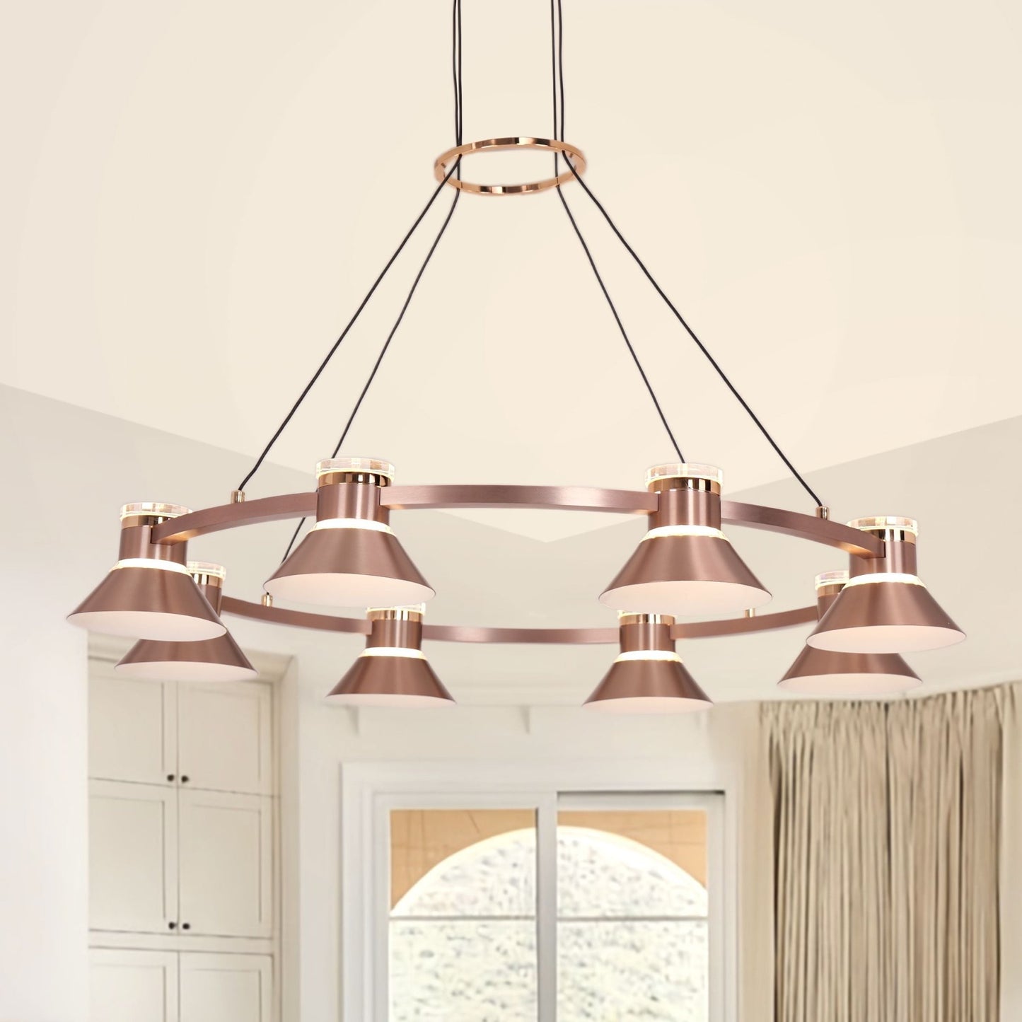 Lightsin Modern Aluminum LED Pendant Light with 3 - Colour Changing - House Comfort