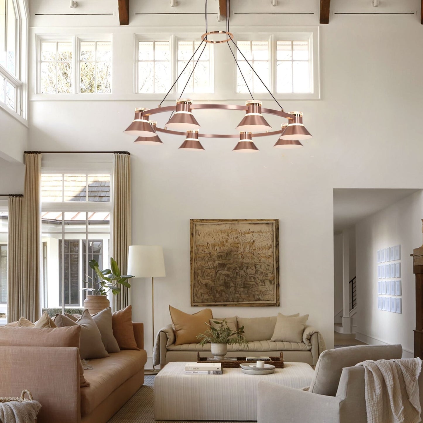 Lightsin Modern Aluminum LED Pendant Light with 3 - Colour Changing - House Comfort