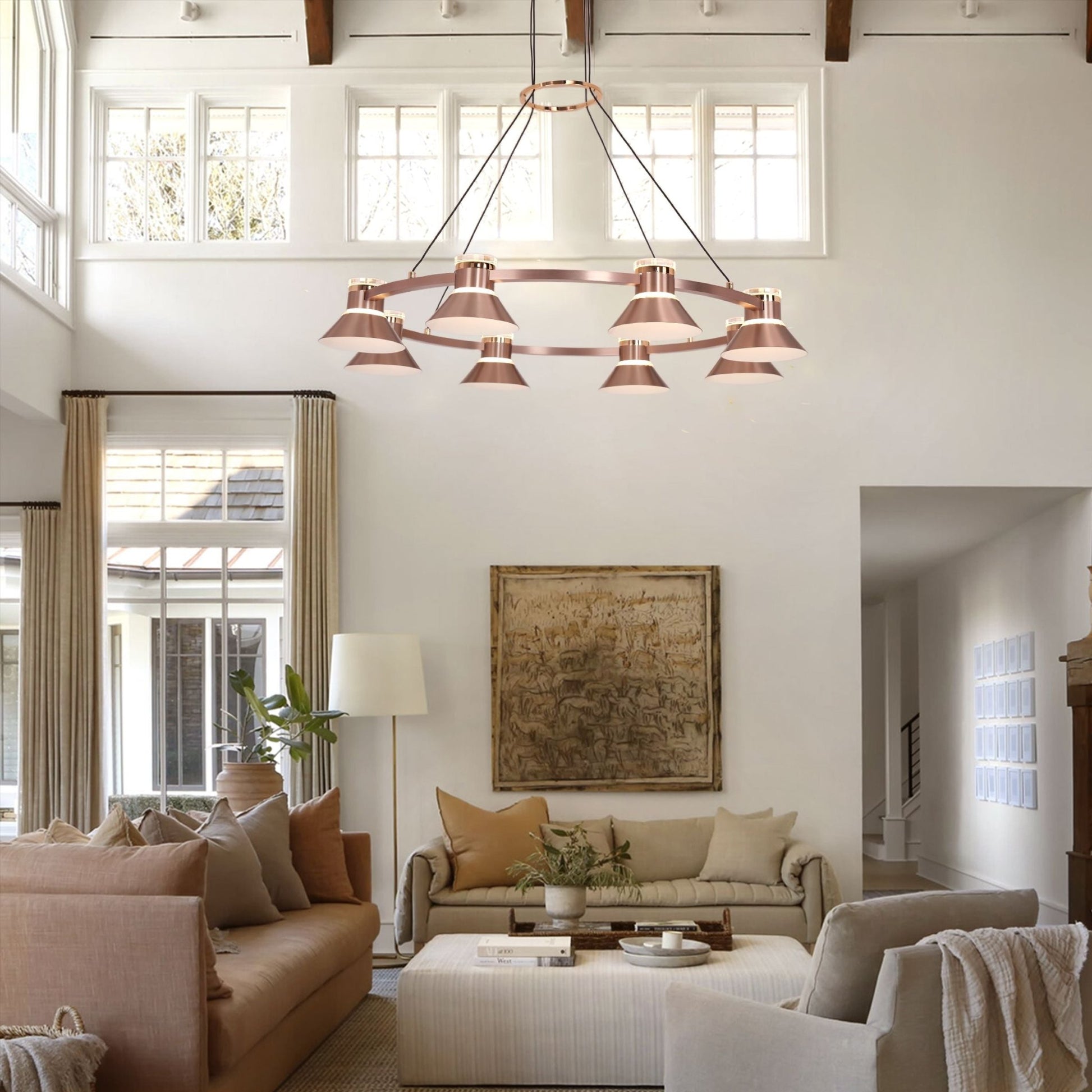 Lightsin Modern Aluminum LED Pendant Light with 3 - Colour Changing - House Comfort