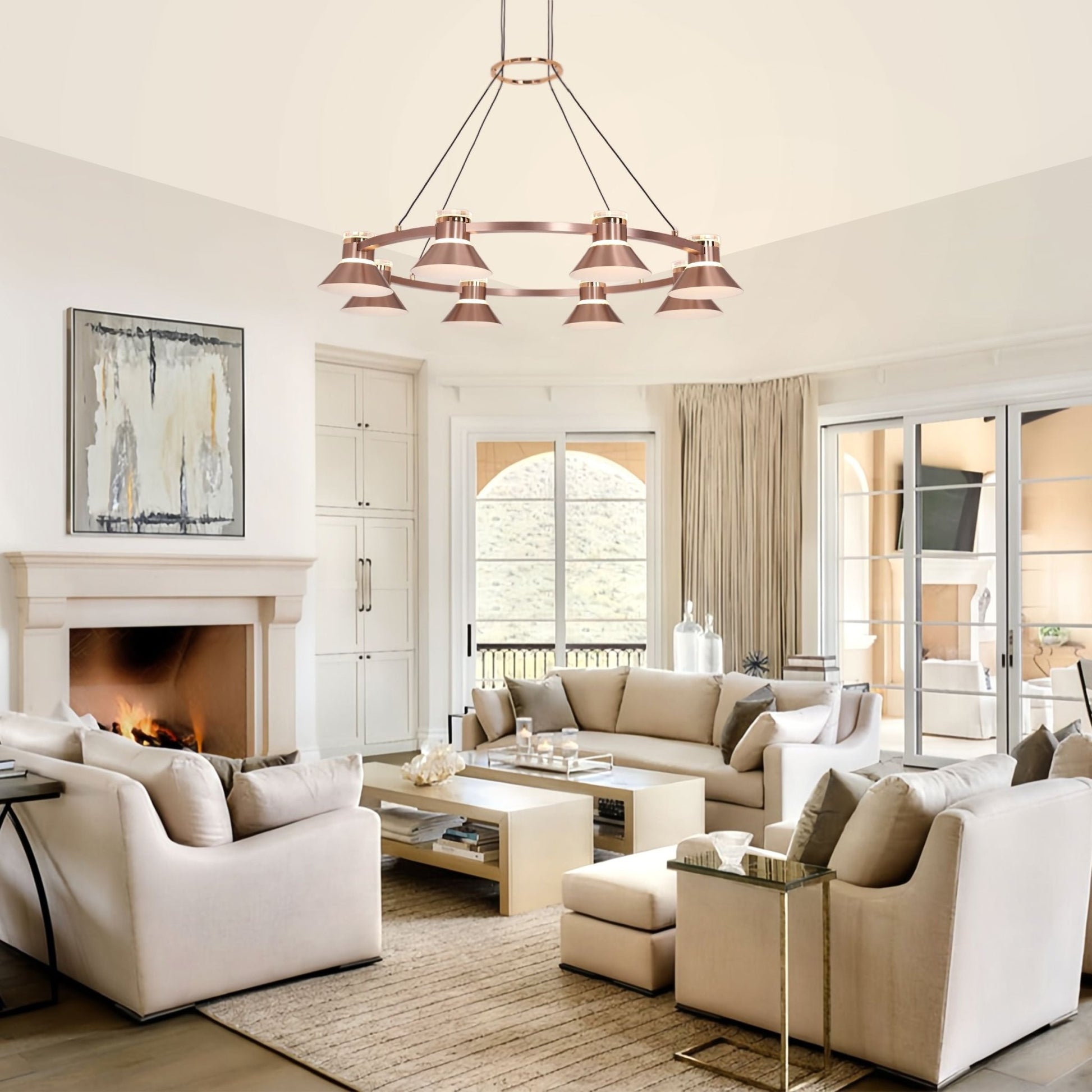 Lightsin Modern Aluminum LED Pendant Light with 3 - Colour Changing - House Comfort