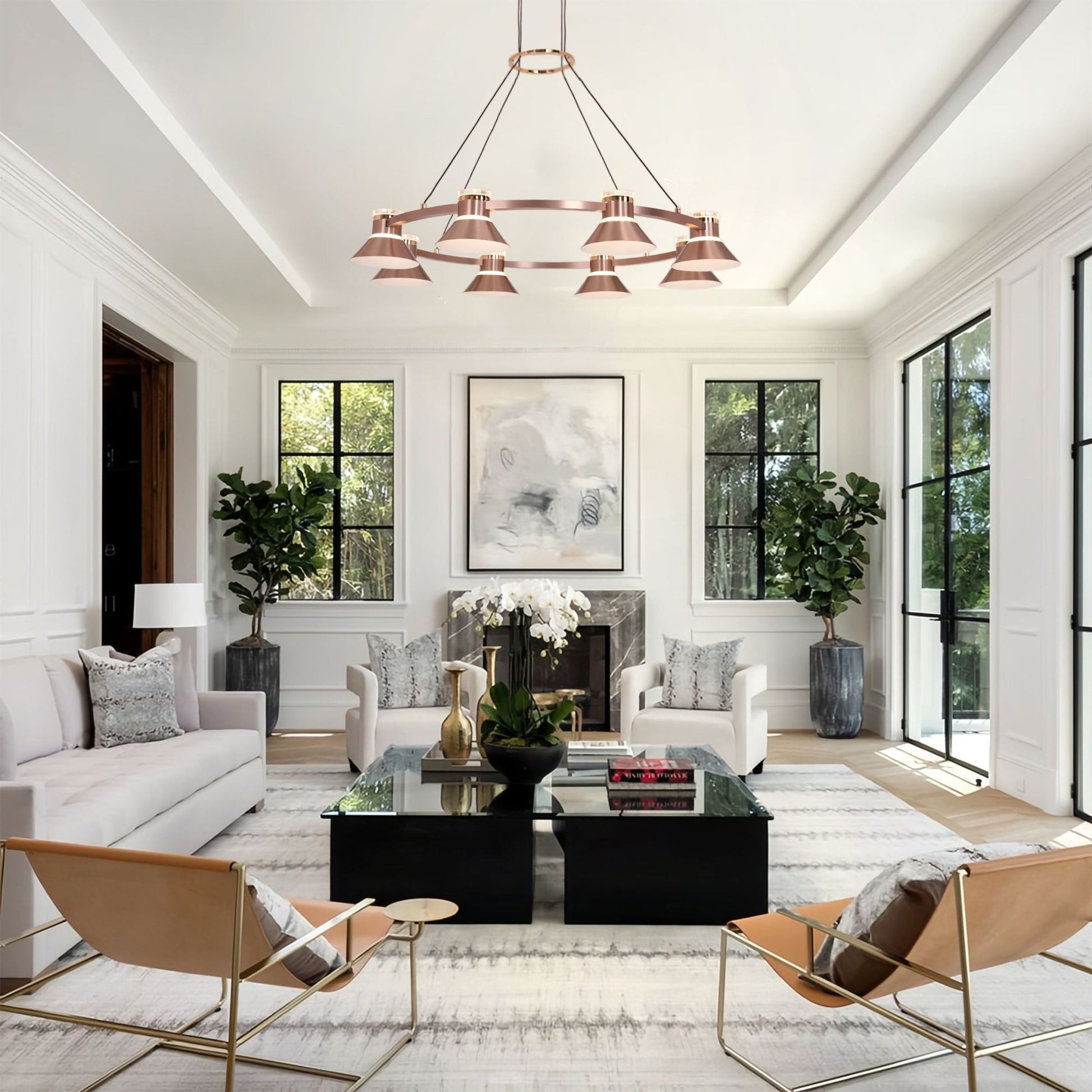 Lightsin Modern Aluminum LED Pendant Light with 3 - Colour Changing - House Comfort