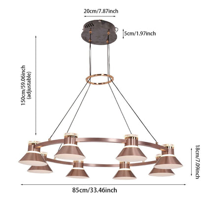 Lightsin Modern Aluminum LED Pendant Light with 3 - Colour Changing - House Comfort