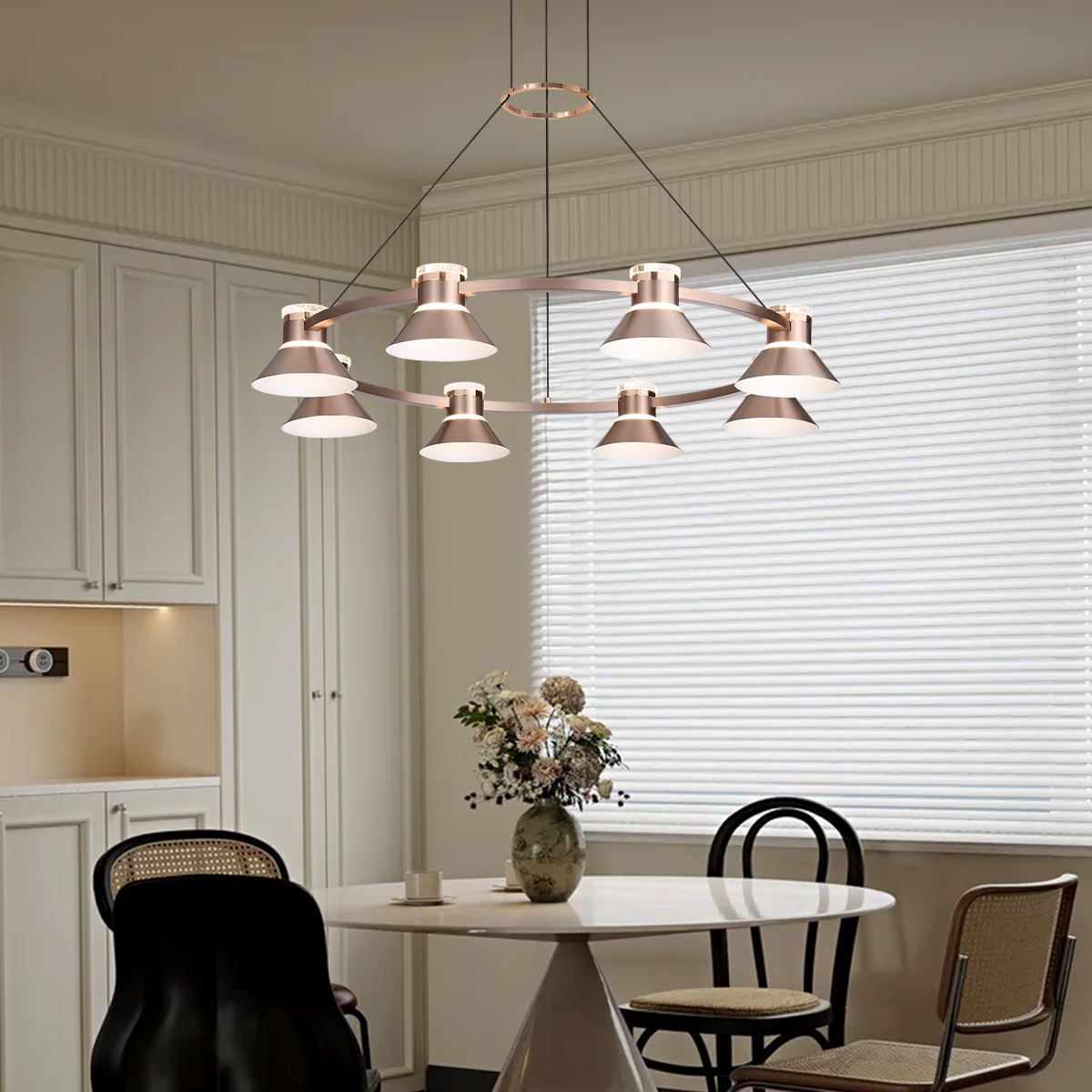 Lightsin Modern Aluminum LED Pendant Light with 3 - Colour Changing - House Comfort