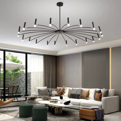 Lightsin Modern Black & Gold Metal Ceiling Light with LED Bulbs - House Comfort
