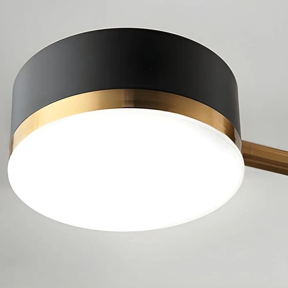 Lightsin Modern Black & Gold Metal Ceiling Light with LED Bulbs - House Comfort