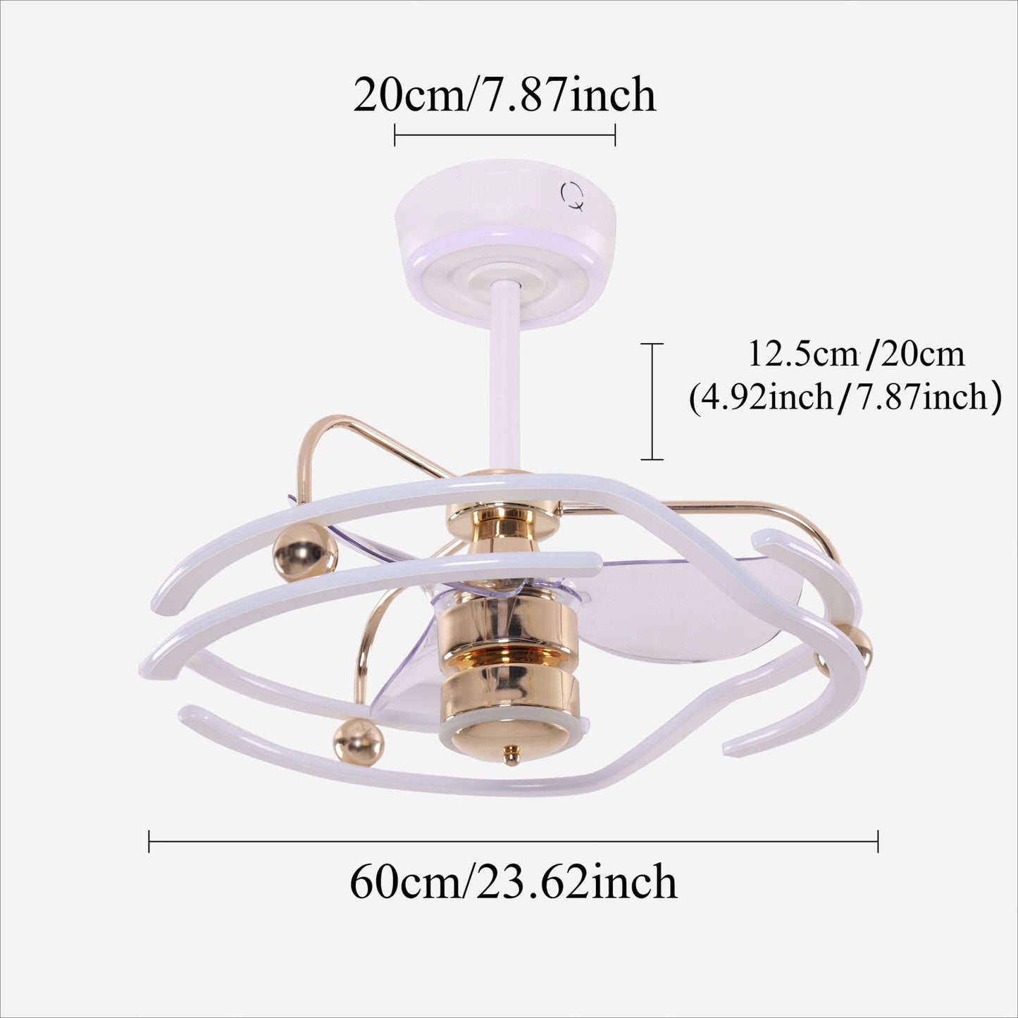 Lightsin Modern Ceiling Fan Light with Remote Control Low - Noise Adjustable Fan Light - House Comfort