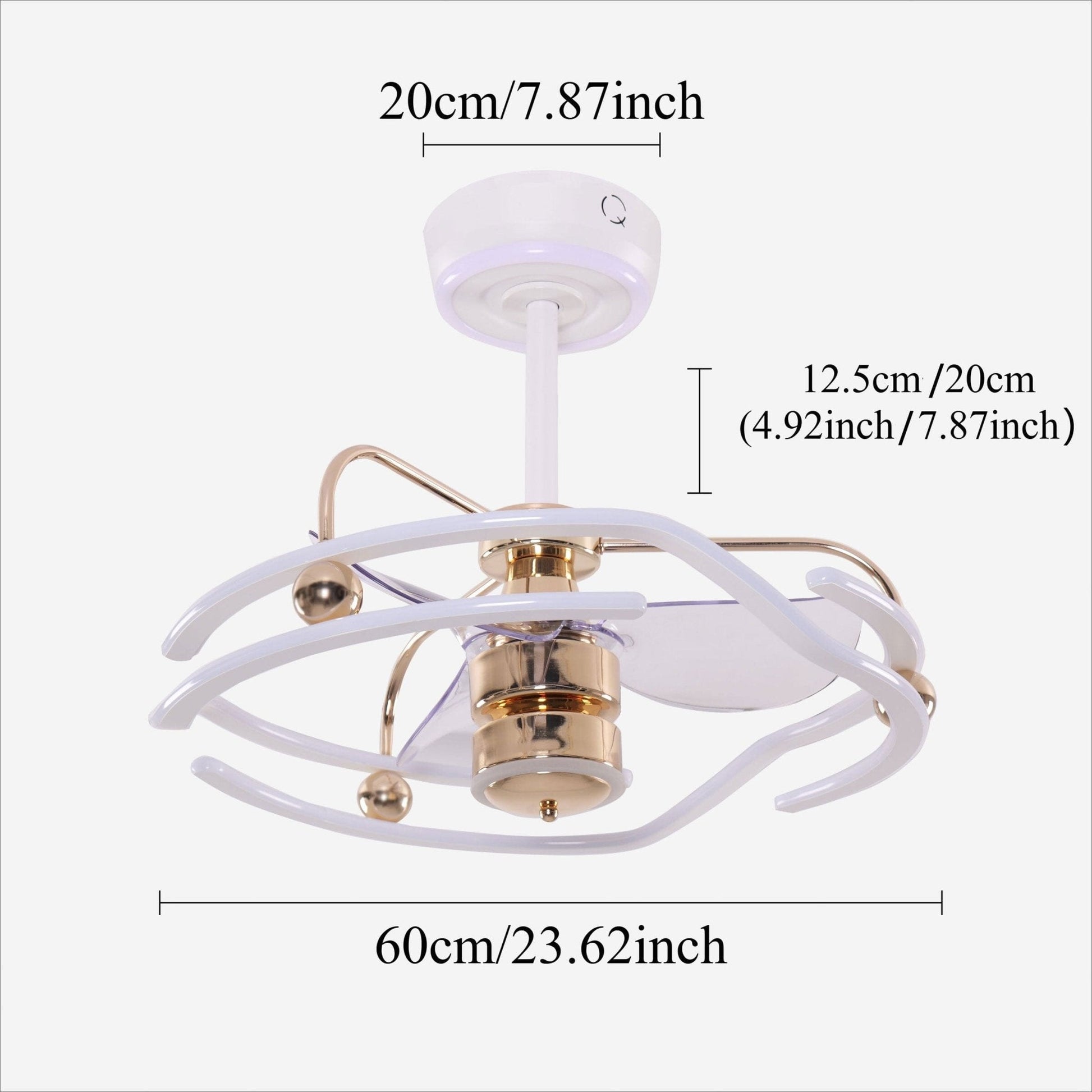 Lightsin Modern Ceiling Fan Light with Remote Control Low - Noise Adjustable Fan Light - House Comfort