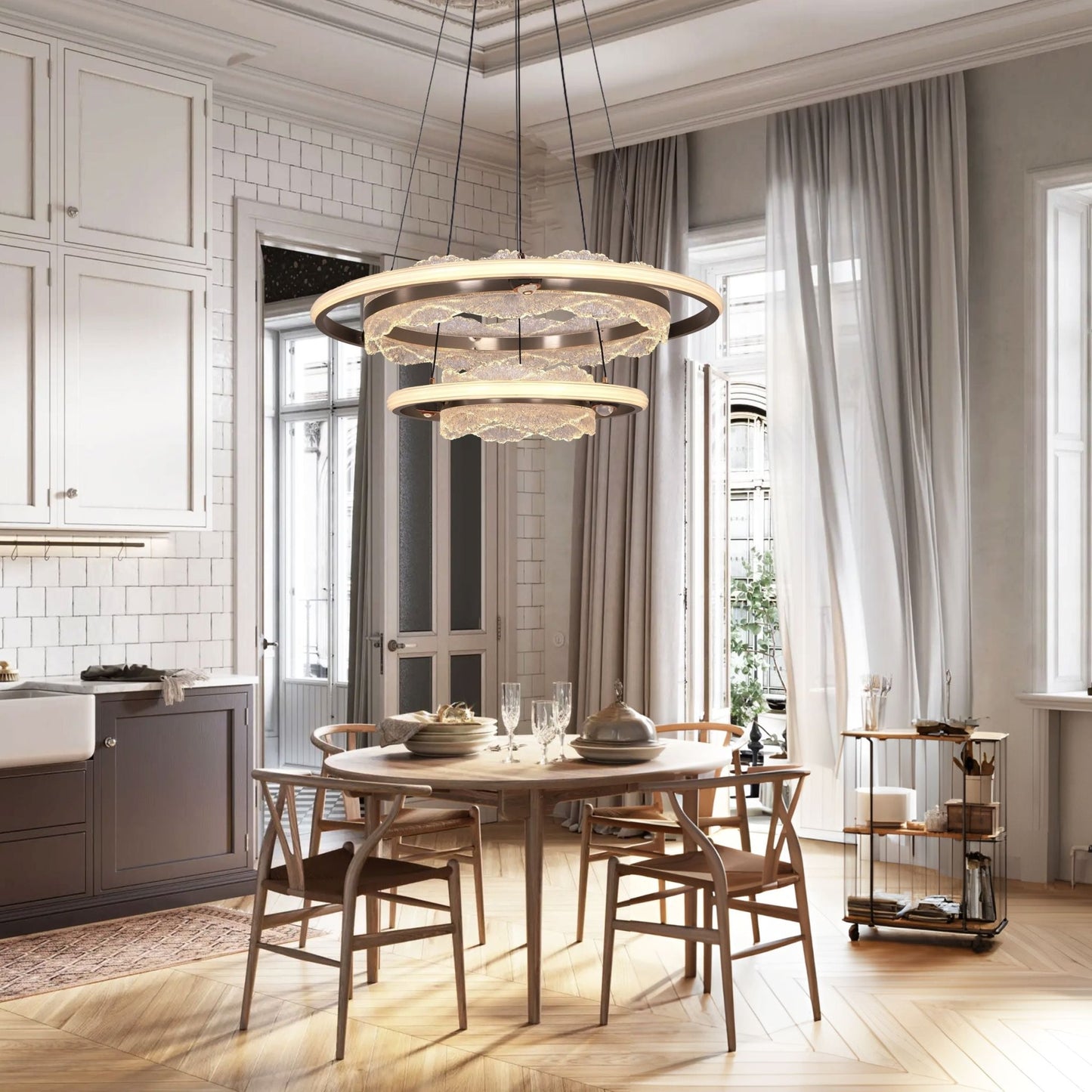 Lightsin Modern Ceiling Pendant Light with Aluminum and Acrylic Design - House Comfort