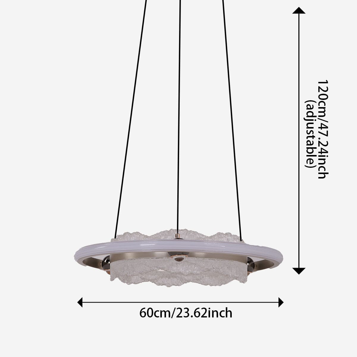 Lightsin Modern Ceiling Pendant Light with Aluminum and Acrylic Design - House Comfort