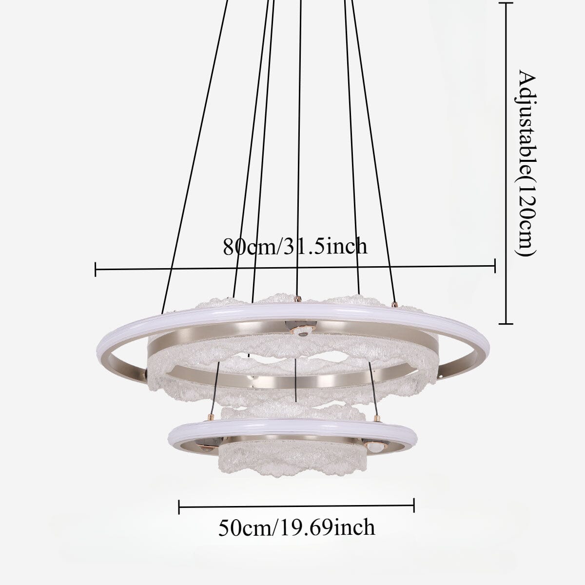 Lightsin Modern Ceiling Pendant Light with Aluminum and Acrylic Design - House Comfort