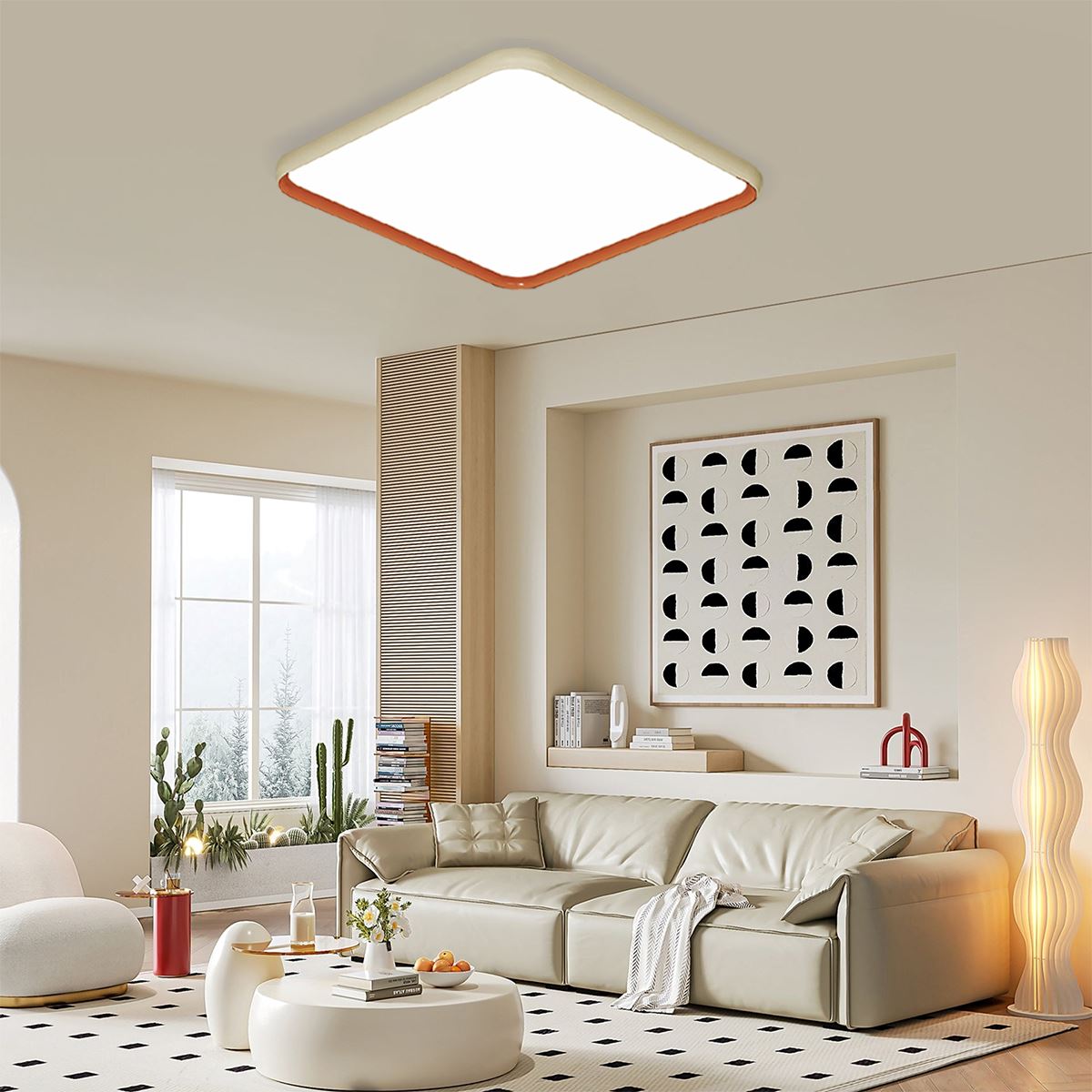 Lightsin Modern Dimmable LED Ceiling Light Flush Mount in 3 Sizes - House Comfort