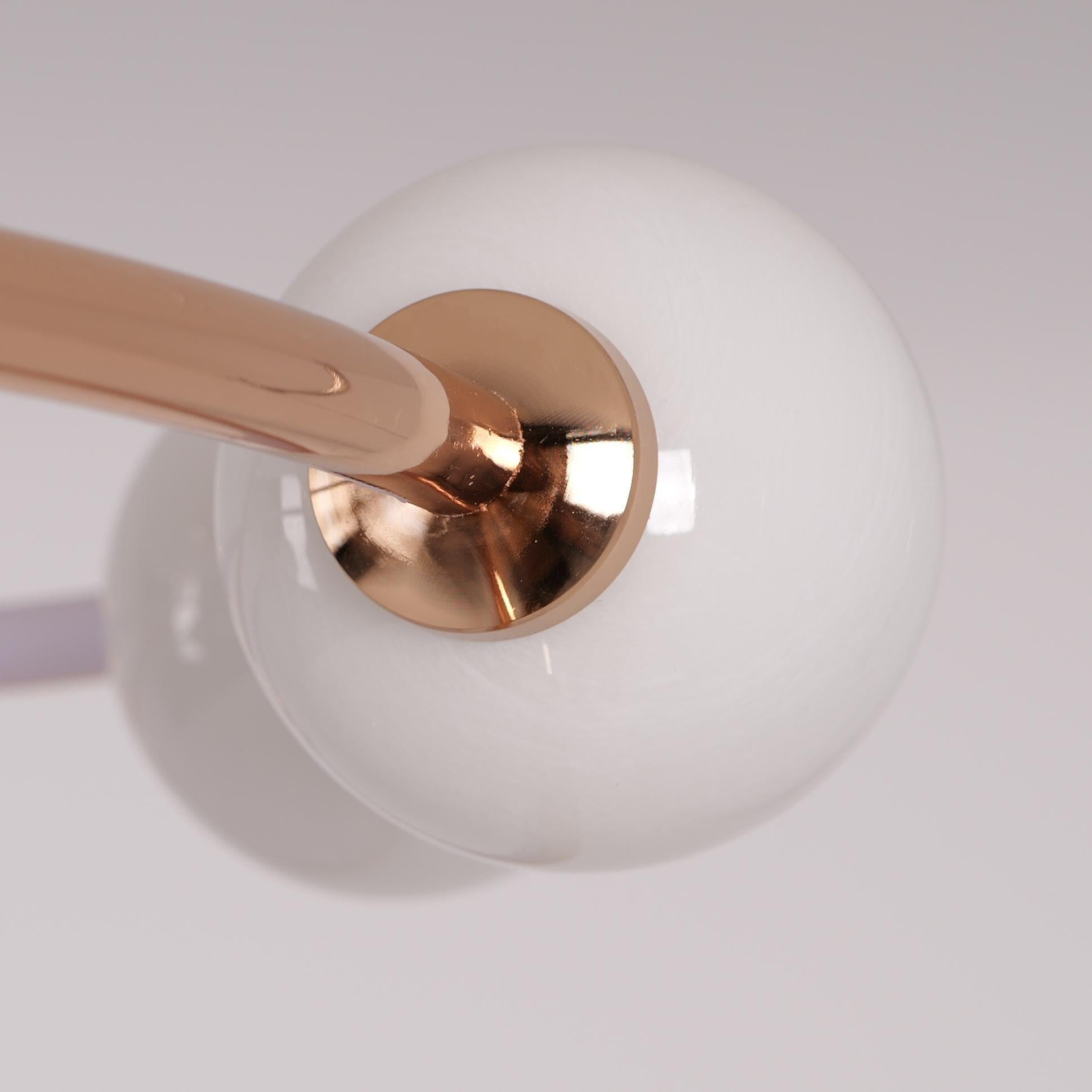 Lightsin Modern Gold LED Ceiling Light with Glass Globes and Colour Changing - House Comfort