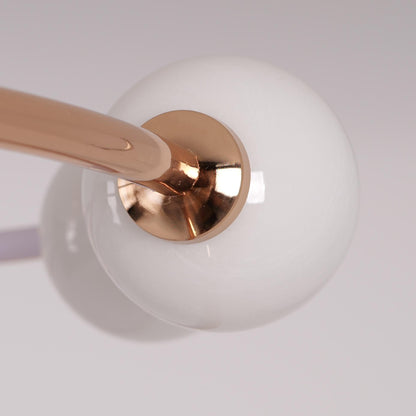 Lightsin Modern Gold LED Ceiling Light with Glass Globes and Colour Changing - House Comfort