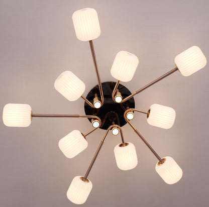 Lightsin Modern LED Tri - Color Changing Iron and Acrylic Ceiling Light - House Comfort