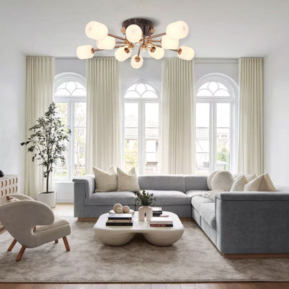 Lightsin Modern LED Tri - Color Changing Iron and Acrylic Ceiling Light - House Comfort