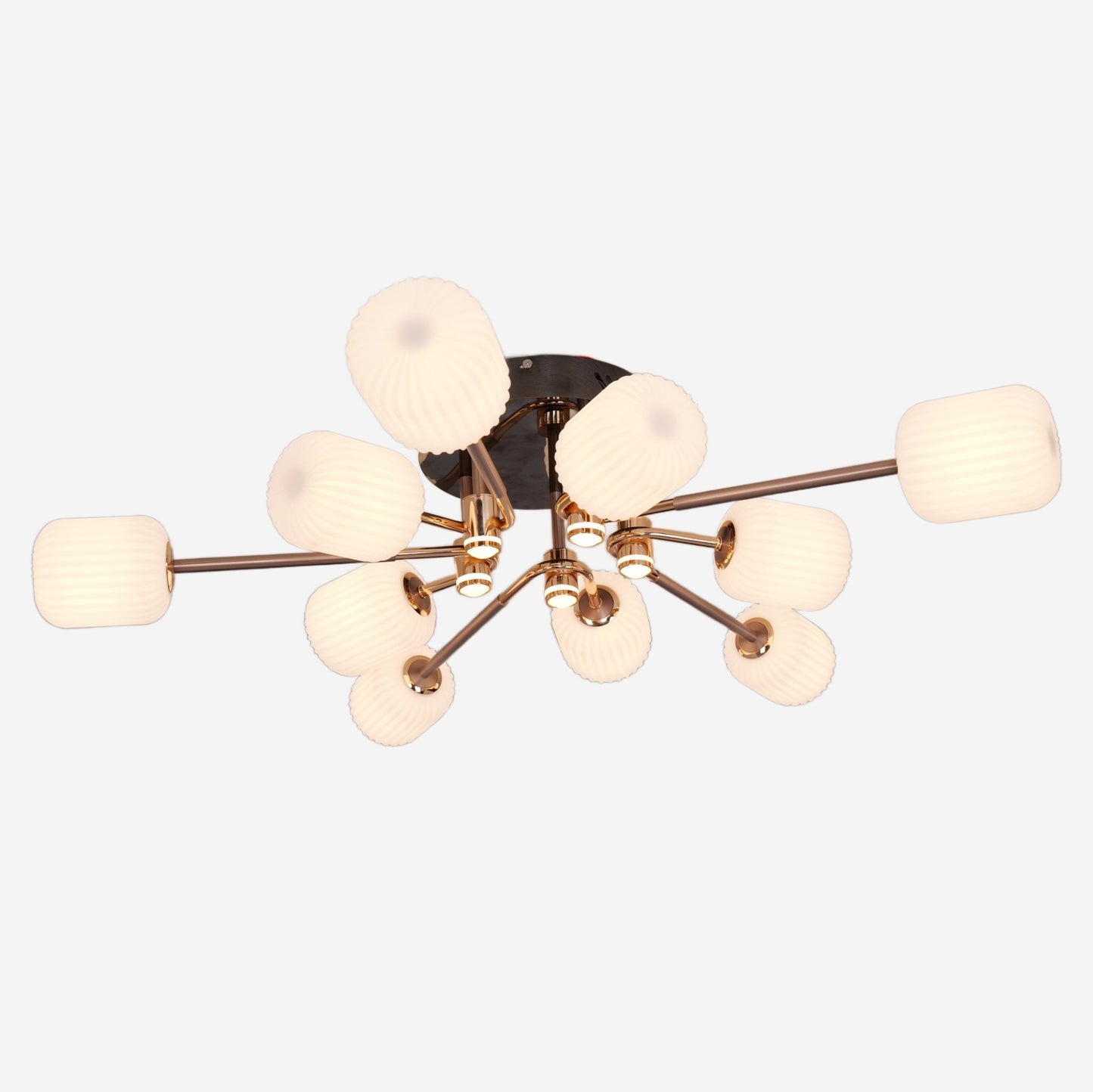 Lightsin Modern LED Tri - Color Changing Iron and Acrylic Ceiling Light - House Comfort