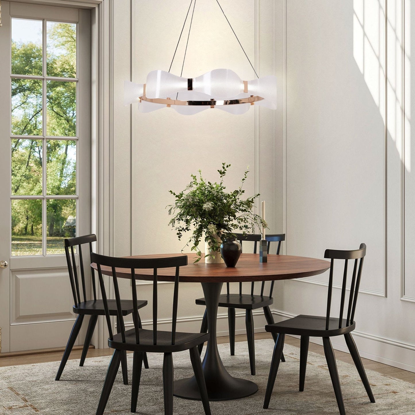 Lightsin Modern Minimalist Acrylic Ring Pendant Light - House Comfort