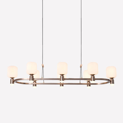 Lightsin Modern Minimalist Luxury Bronze Chandelier with Acrylic Shades - House Comfort