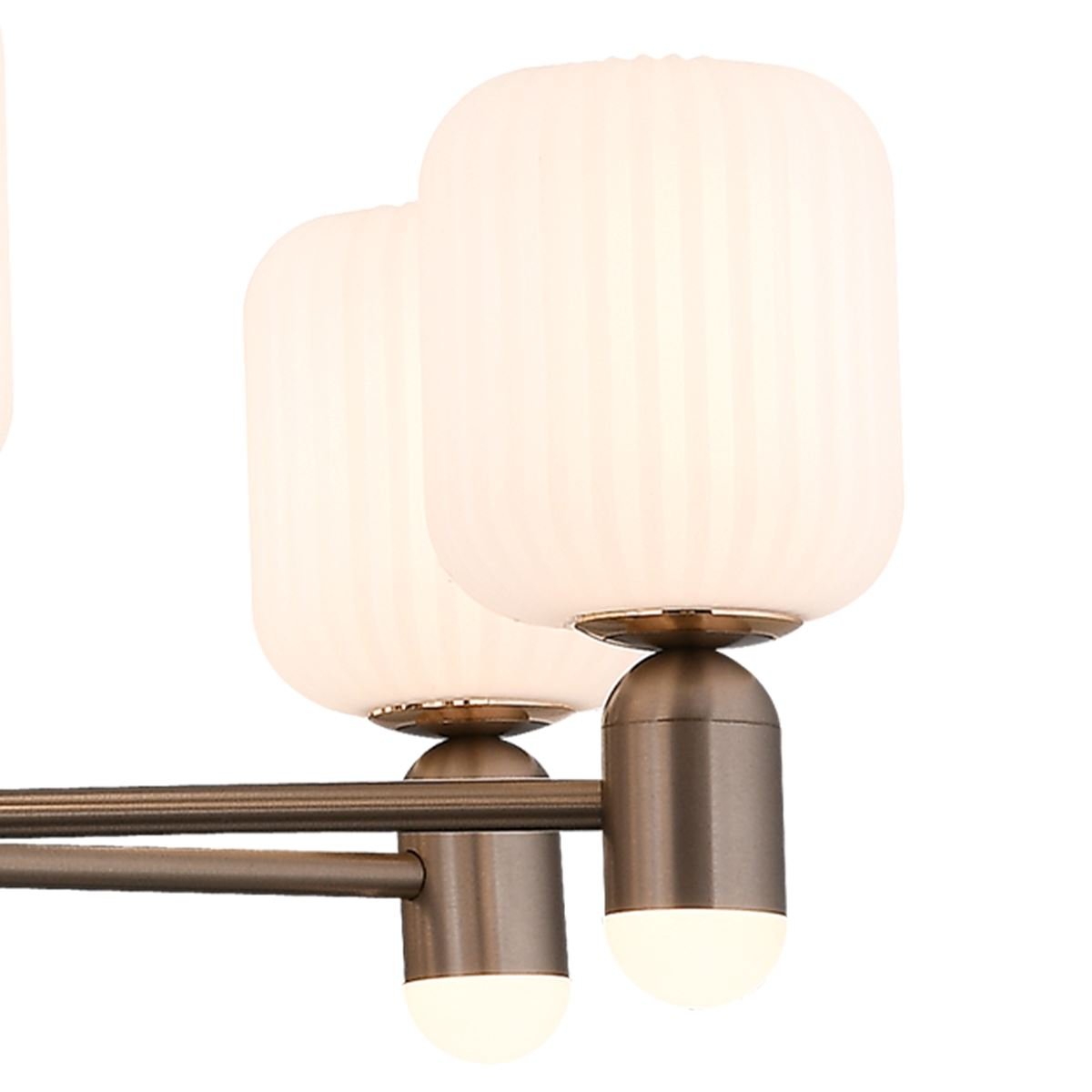 Lightsin Modern Minimalist Luxury Bronze Chandelier with Acrylic Shades - House Comfort