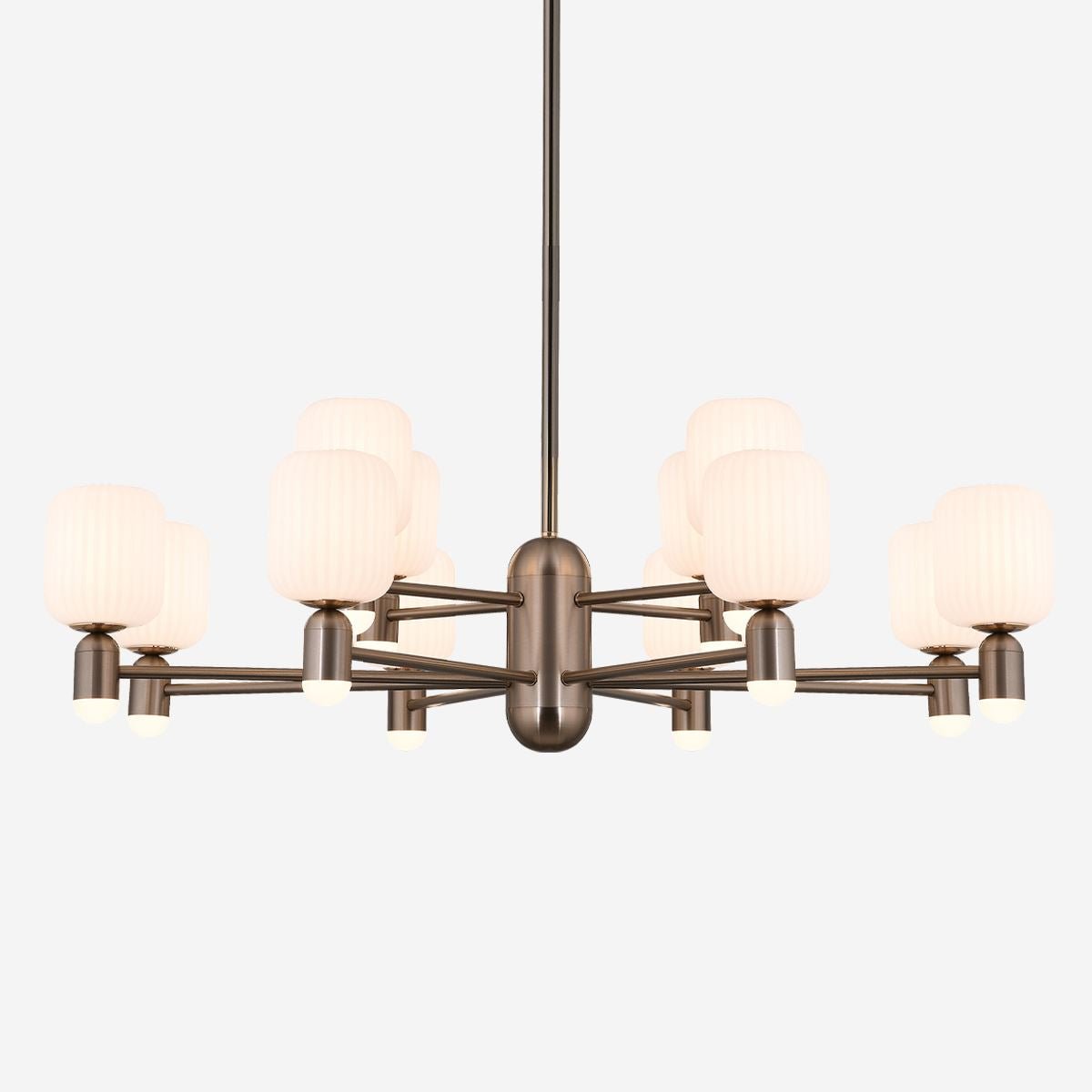 Lightsin Modern Minimalist Luxury Bronze Chandelier with Acrylic Shades - House Comfort
